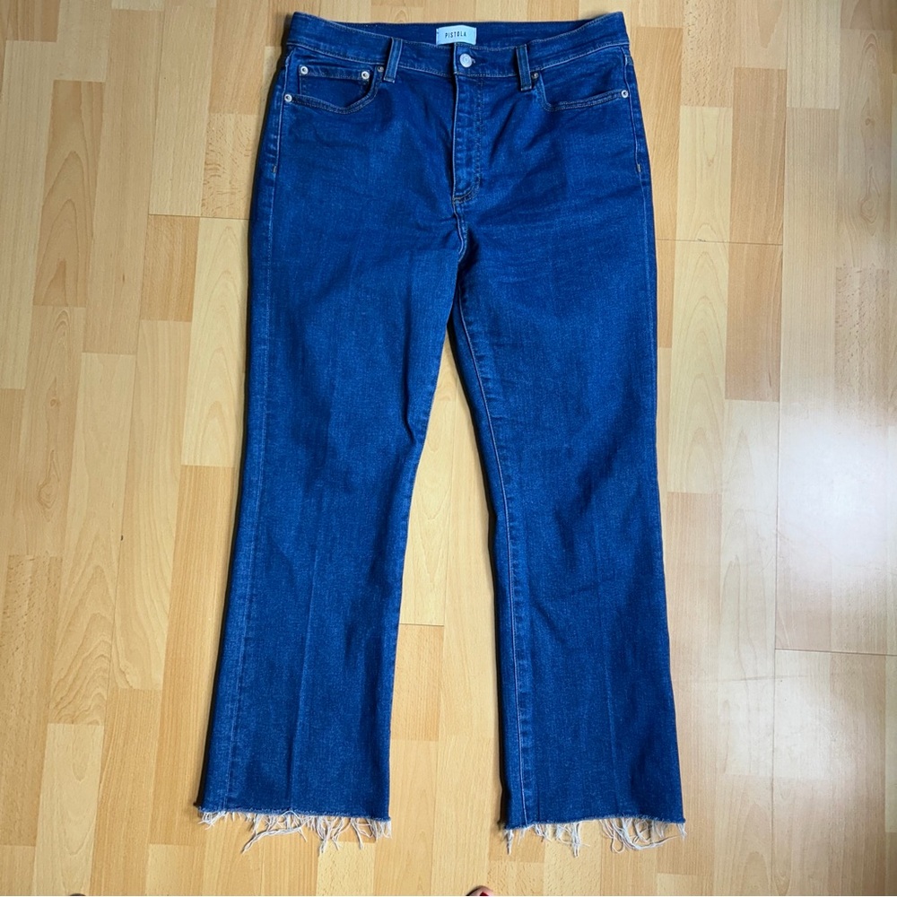 Pistola Lennon High Rise‎ Boot Cut Crop in Waterloo Raw Hem - Picture 4 of 12